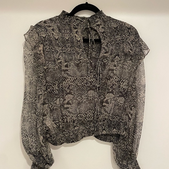 Free people Thin snake print ish top - Picture 2 of 2